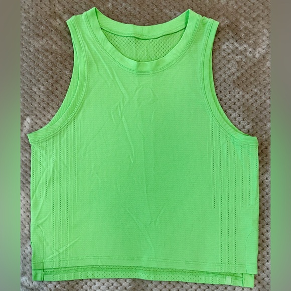 Lululemon Athletica Neon Green Tank Top - Picture 1 of 3